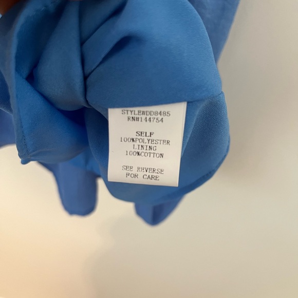 NWT Blue Sleeveless Babydoll Dress - Picture 5 of 10